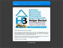 Tablet Screenshot of baubecker.net